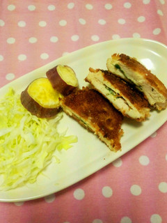 簡単☆手抜き☆しそチーズ鶏カツ-レシピのメイン写真