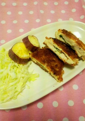 簡単☆手抜き☆しそチーズ鶏カツ-レシピのメイン写真