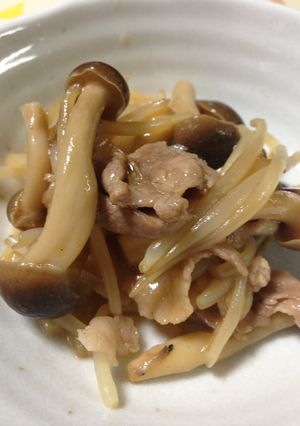 もやしときのこの炒めもの＊豚コマ入り-レシピのメイン写真