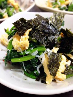 ほうれん草 しらす干しの和え物-レシピのメイン写真