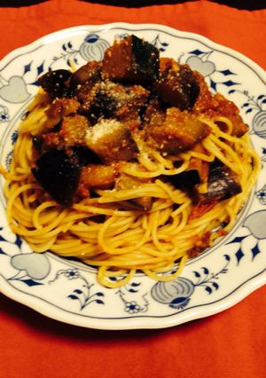 ナスとカボチャとアンチョビのパスタ♬-レシピのメイン写真