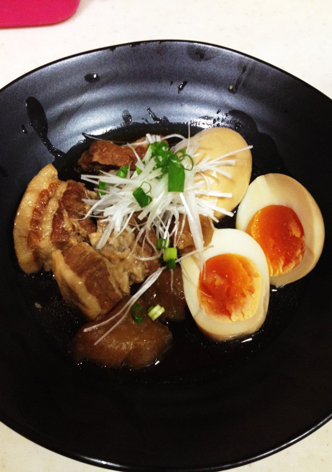 豚の角煮と大根と半熟卵の煮物-レシピのメイン写真