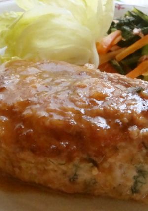 ＊おかひじきバーグ＊-レシピのメイン写真