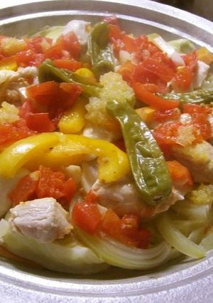 塩レモン塩トマトで♫ささみと野菜のタジン-レシピのメイン写真
