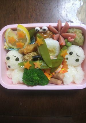 簡単ジブリのコダマキャラ弁当-レシピのメイン写真