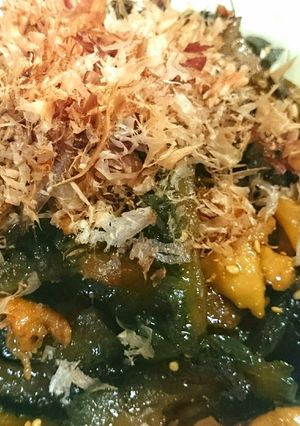 苦瓜と鶏皮の照り照り炒め♪-レシピのメイン写真