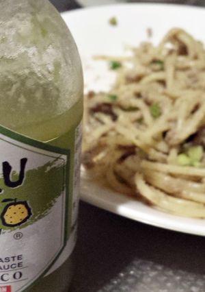 ユズスコたっぷりレバーペーストのパスタ-レシピのメイン写真