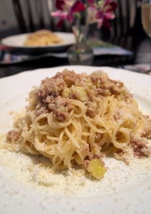 じゃがいもと豚ひき肉のパスタ-レシピのメイン写真
