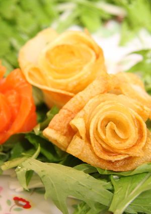 クリスマスに華やか☆お花畑デコサラダ-レシピのメイン写真