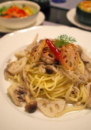 きのことレンコンのパスタ-レシピのメイン写真