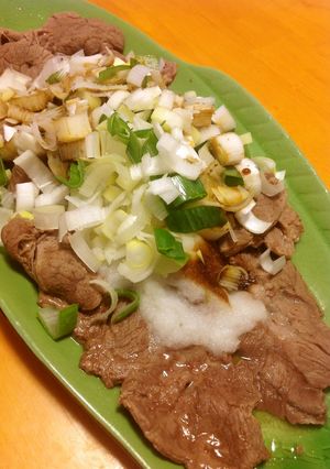 牛肉ロースの葱大根おろし掛け-レシピのメイン写真