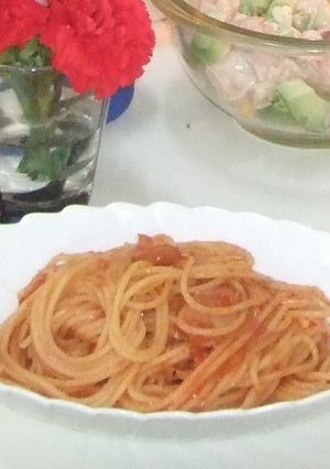 デルモンテトマトソースでナポリタン-レシピのメイン写真