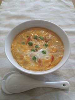 レンジで簡単☆天津飯風あんかけごはん-レシピのメイン写真