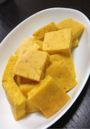 ひな祭りにも鮮やか♬簡単かぼちゃケーキ-レシピのメイン写真
