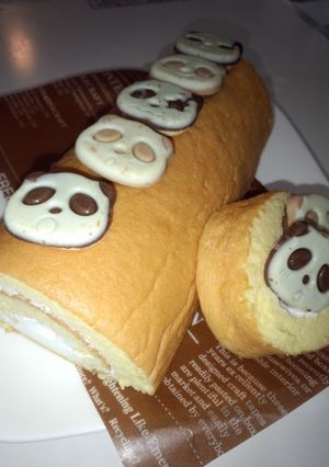かわいい♥さくさくぱんだのロールケーキ☆-レシピのメイン写真