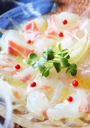 鯛の塩こうじカルパッチョ-レシピのメイン写真