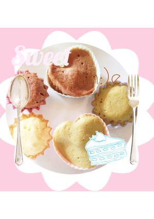 レンジで簡単！もっちり蒸しケーキ♡-レシピのメイン写真