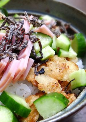 簡単・火いらず*揚げ玉丼-レシピのメイン写真