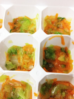離乳食 中期 〜白菜と人参〜-レシピのメイン写真