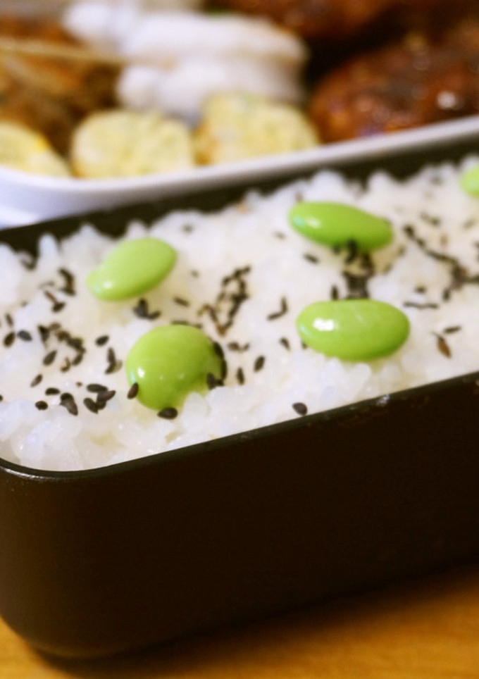 お弁当に☆枝豆と黒胡麻のご飯-レシピのメイン写真