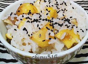 簡単　子供が喜ぶ炊飯器で栗ご飯栗下拵え付-レシピのメイン写真