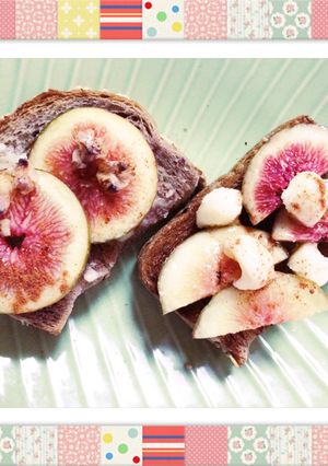 ♧ココナッツオイルの無花果トースト♧-レシピのメイン写真