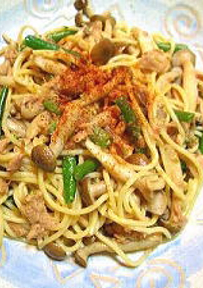 ツナとシメジの和風パスタ-レシピのメイン写真