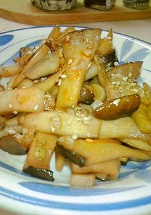 ナムル風◇エリンギのねぎ醤油焼き-レシピのメイン写真