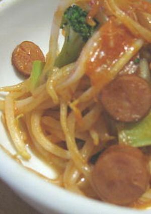もやしＤＥ　ナポリタン♪-レシピのメイン写真