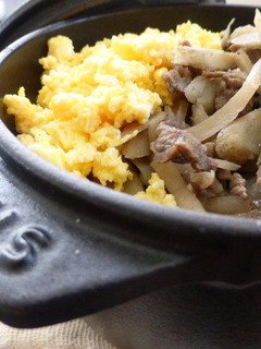ストウブで牛×ゴボウ飯-レシピのメイン写真