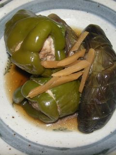 めんつゆで簡単ピーマンの肉詰め煮-レシピのメイン写真