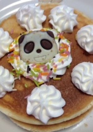 さくさくぱんだがかわいいホットケーキ-レシピのメイン写真