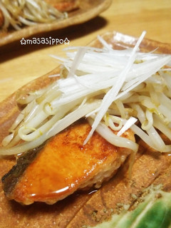 鮭の和風ムニエル~もやしバター醤油添え-レシピのメイン写真