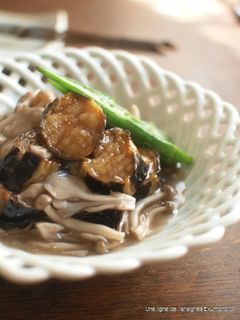 揚げ茄子のきのこあん煮。-レシピのメイン写真