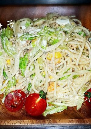お手軽美味しいスパサラ♪-レシピのメイン写真