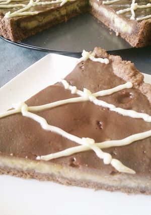 *超簡単。バナナとチョコのタルト*-レシピのメイン写真