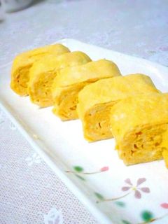 ふわふわ長持ち♡ちょっぴり和風卵焼き-レシピのメイン写真