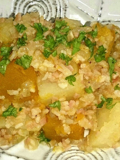 ☆じゃがいもとカボチャの洋風煮物☆-レシピのメイン写真