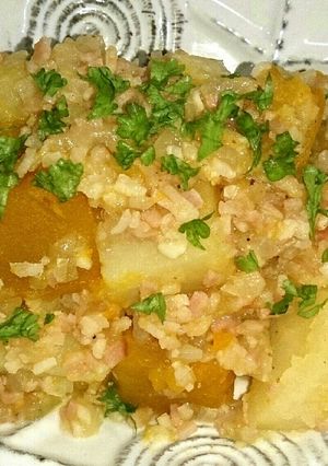 ☆じゃがいもとカボチャの洋風煮物☆-レシピのメイン写真