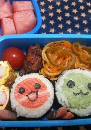 太鼓の達人キャラ弁-レシピのメイン写真