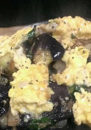 レンジで時短！茄子と残り野菜の簡単炒め-レシピのメイン写真
