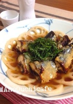 サンマ塩麹焼きとレンコンの昆布だし茶漬け-レシピのメイン写真