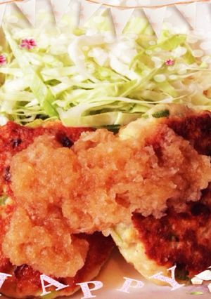 生姜がキメテ！ふわふわ豆腐ハンバーグ-レシピのメイン写真