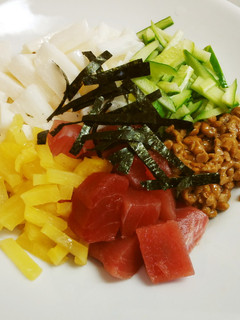 刻んで混ぜるだけ♪長芋と鮪と納豆と・・・-レシピのメイン写真
