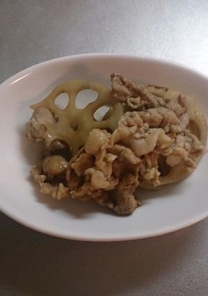蓮根と豚肉のキンピラ-レシピのメイン写真