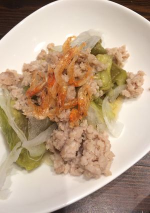 焼きナスと挽肉のアジアンサラダ-レシピのメイン写真