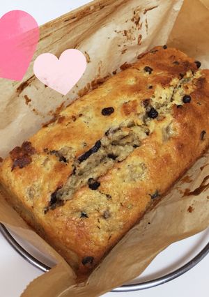 簡単♪バナナ×チョコチップパウンドケーキ-レシピのメイン写真