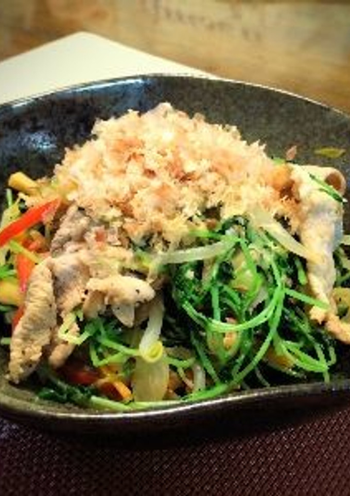 豚肉と豆苗の炒め物-レシピのメイン写真