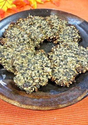 甘栗で✿ごまたっぷり薄焼き煎餅-レシピのメイン写真