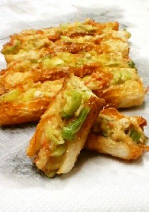残った具材をちくわではさみ揚げ-レシピのメイン写真